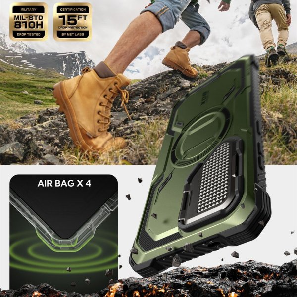 Supcase Samsung Galaxy S25 Ultra Cover ArmorBox MagSafe Grøn