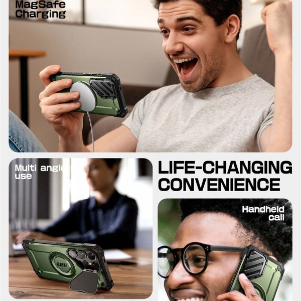Supcase Samsung Galaxy S25 Ultra Cover UB Mag XT Grøn