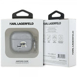 Karl Lagerfeld AirPods 4 Cover Monogram Karl & Choupette Silver