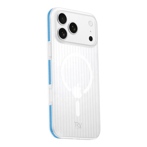 Rvelon iPhone 17 Pro Max Cover Bølget MagSafe Blå