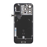 iPhone 16 Pro Max Bagsideglas Komplet OEM - Hvid Titan