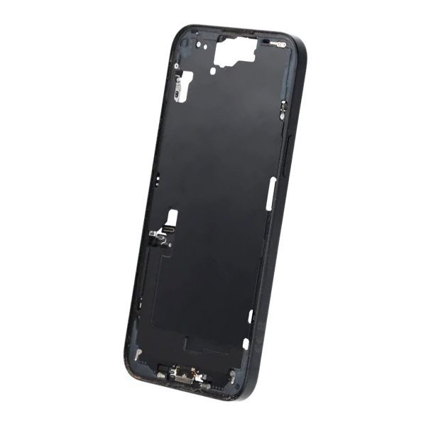 Mellemramme med smådele til iPhone 15 Plus - Sort OEM