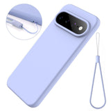 Google Pixel 11 Pro XL Cover med Strap Silikone Lilla