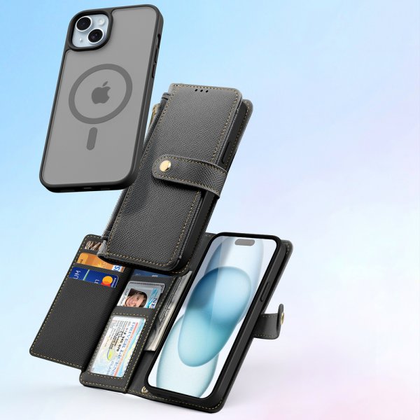 Dux Ducis iPhone 15 Cover 2-i-1 Lawa Series MagSafe Sort