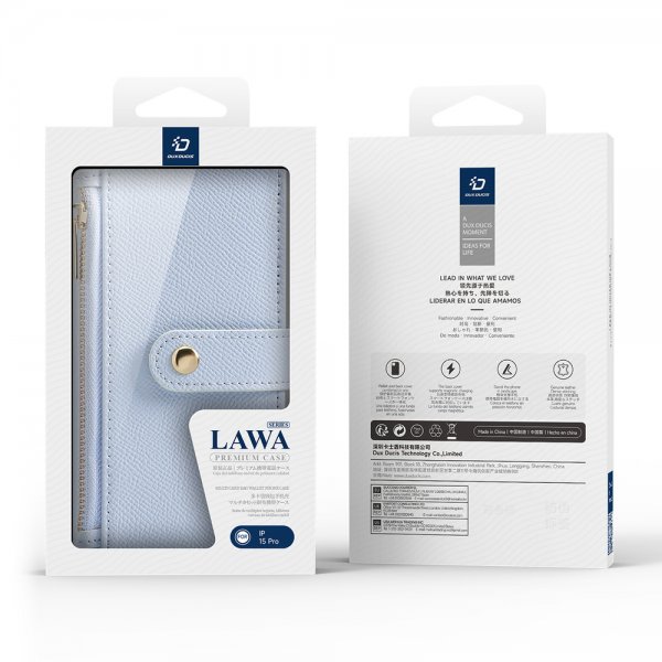 Dux Ducis iPhone 15 Cover 2-i-1 Lawa Series MagSafe Blå