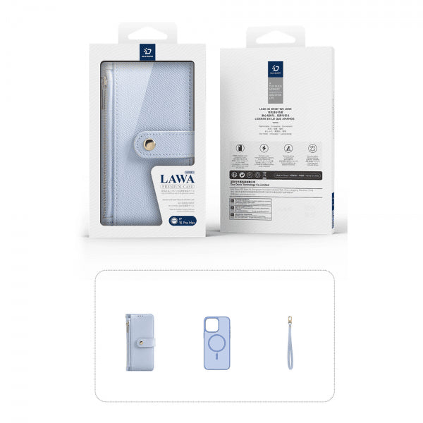 Dux Ducis iPhone 15 Pro Max Cover 2-i-1 Lawa Series MagSafe Blå