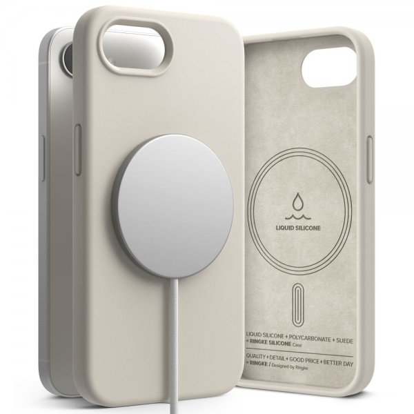 Ringke iPhone 16e/iPhone 17e Cover Silikone Magnetic Stone