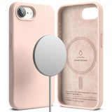 Ringke iPhone 16e/iPhone 17e Cover Silikone Magnetic Pink Sand