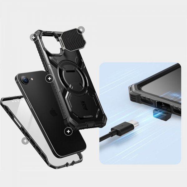Supcase iPhone 16e/iPhone 17e Cover ArmorBox MagSafe Sort