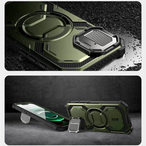 Supcase iPhone 16e/iPhone 17e Cover ArmorBox MagSafe Grøn