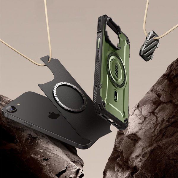 Supcase iPhone 16e/iPhone 17e Cover UB Mag XT Grøn
