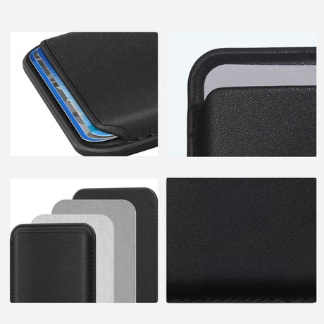 Tech-Protect Kortholder MagWallet MagSafe Kulfiber Sort