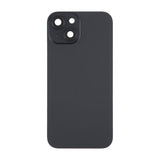 iPhone 15 Plus Bagsideglas med Magnet og Kameralinse - Sort
