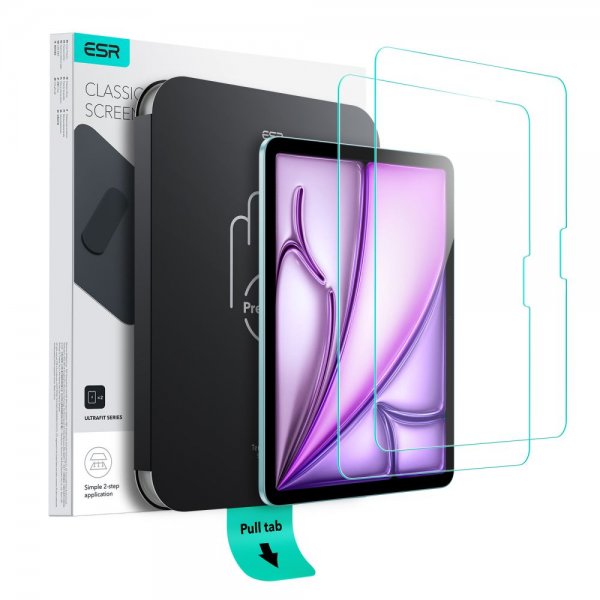 ESR iPad Air 11 (M2/M3/M4) Skærmbeskyttelse UltraFit 2-pak