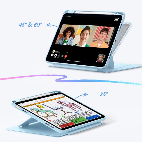 ESR iPad 10.9 (10. generation)/iPad 11 (A16) Flip Hybrid Cover Lyseblå