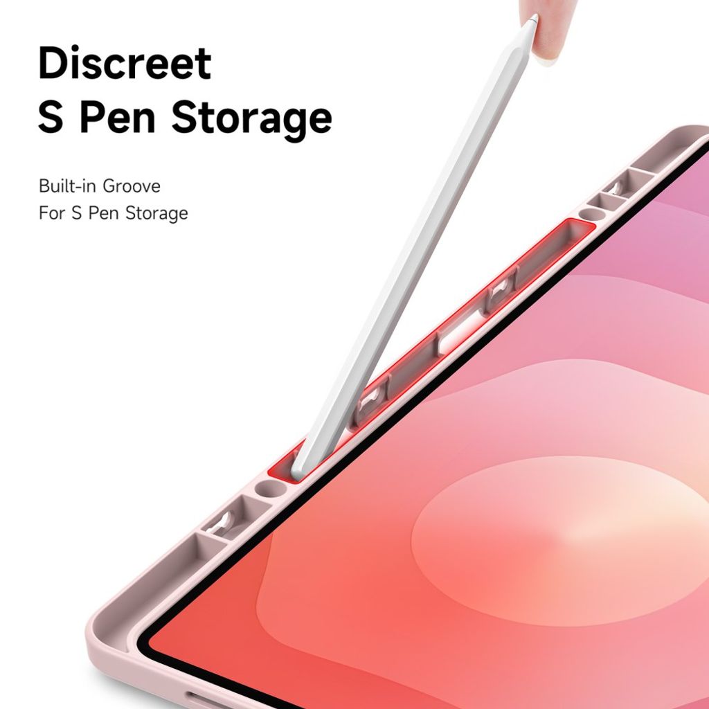 Dux Ducis Samsung Galaxy Tab S11 Ultra/S12 Ultra Etui Magi Series Lyserød