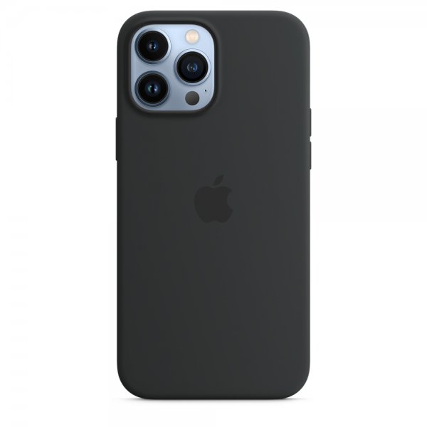 Apple Original iPhone 13 Pro Max Cover Silicone Case MagSafe Midnatt