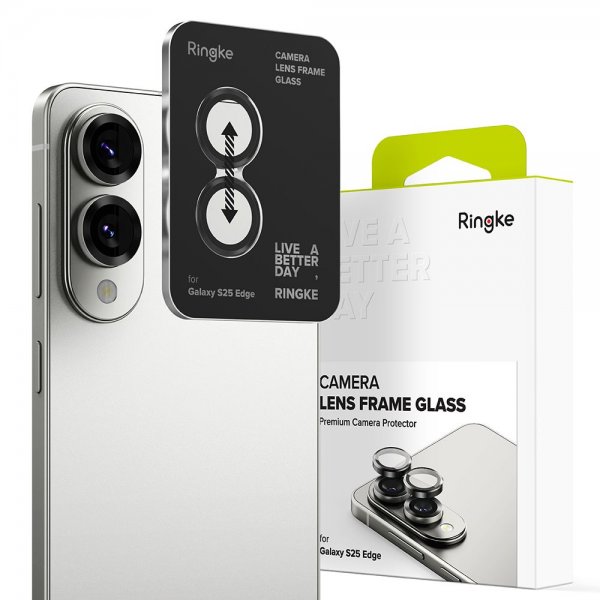 Ringke Samsung Galaxy S25 Edge Kamerabeskyttelse Kameralinse Ramme 2-pak