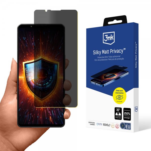 3mk Sony Xperia 1 VII Skærmbeskytter Silky Matt Privacy