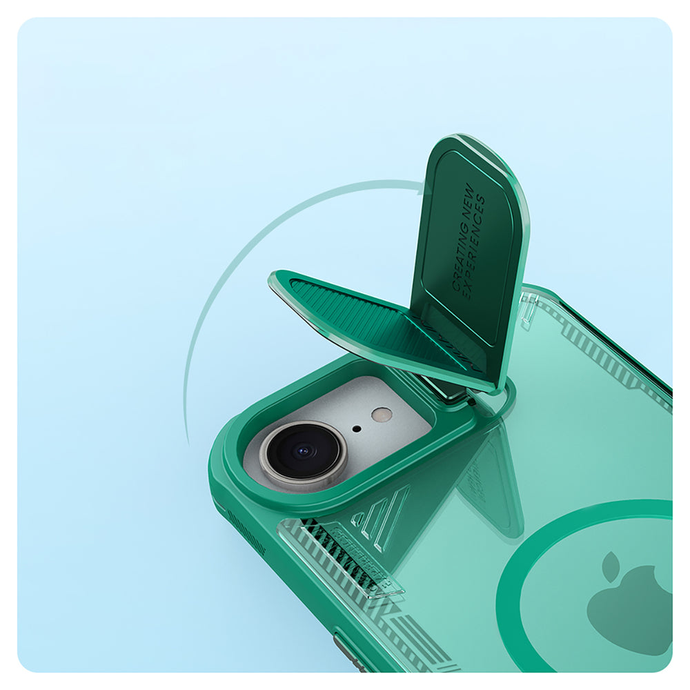 Nillkin iPhone 16e/iPhone 17e Cover Iceblade Prop MagSafe Grøn