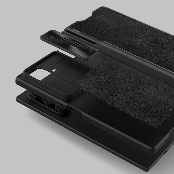 Nillkin Samsung Galaxy Z Fold 7 Cover Qin Pro Læder Sort