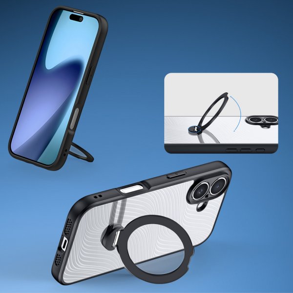 Dux Ducis iPhone 17 Cover Aimo Series MagSafe Kickstand Sort