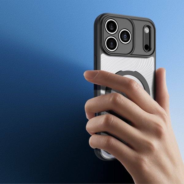 Dux Ducis iPhone 17 Pro Max Cover Aimo Series MagSafe Kickstand Sort