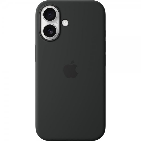 Apple Original iPhone 16 Cover Silikone Cover MagSafe Sort