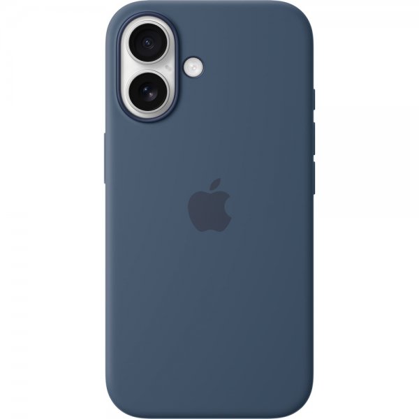 Apple Original iPhone 16 Cover Silikone Cover MagSafe Denim
