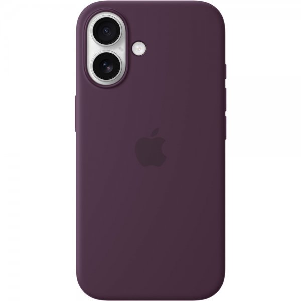 Apple Original iPhone 16 Cover Silikone Cover MagSafe Plum