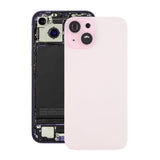 iPhone 15 Bagside Glas med Magnet og Kameralinse - Rosa