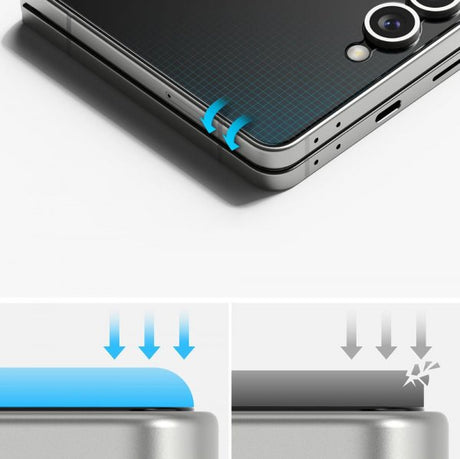 Ringke Samsung Galaxy Z Flip 7 Skærmbeskyttelse 3-i-1 Protector Pro