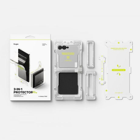 Ringke Samsung Galaxy Z Flip 7 Skærmbeskyttelse 3-i-1 Protector Pro