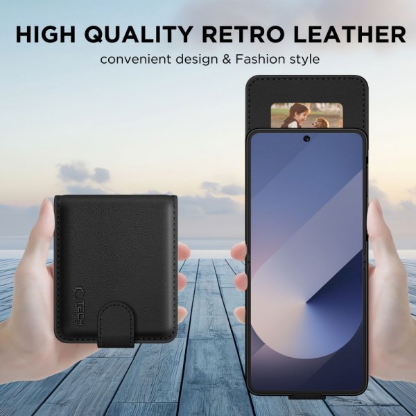 Tech-Protect Samsung Galaxy Z Flip 6/Z Flip 7 FE Etui Wallet Sort