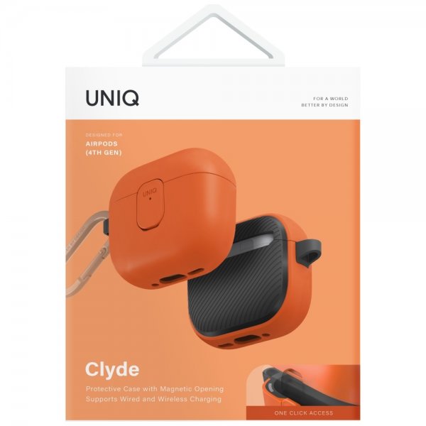 UNIQ AirPods 4 Cover Clyde Orange