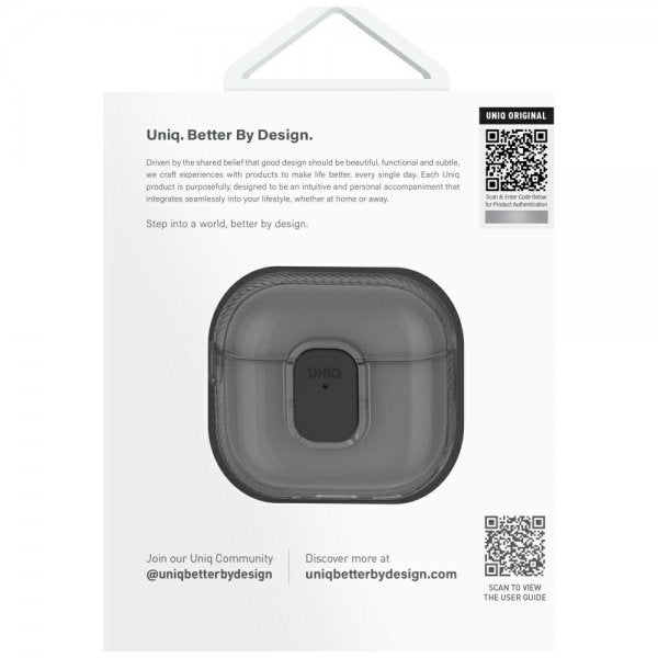 UNIQ AirPods 4 Cover Glase Pro Sort