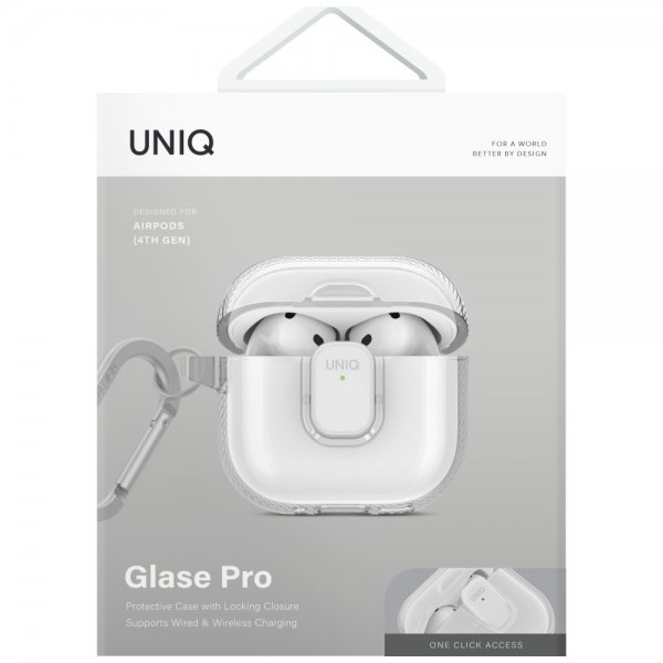 UNIQ AirPods 4 Cover Glase Pro Transparent