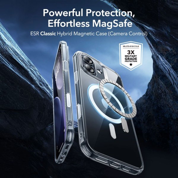 ESR iPhone 17 Cover og Skærmbeskyttelse Classic Hybrid MagSafe Sæt Transparent