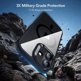 ESR iPhone 17 Cover og Skærmbeskytter Classic Hybrid MagSafe Sæt Sort Gennemsigtig