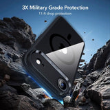 ESR iPhone Air Cover og Skærmbeskytter Klassisk Hybrid MagSafe Sæt Sort Gennemsigtig