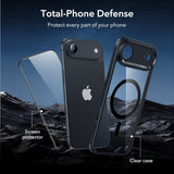 ESR iPhone Air Cover og Skærmbeskytter Klassisk Hybrid MagSafe Sæt Sort Gennemsigtig