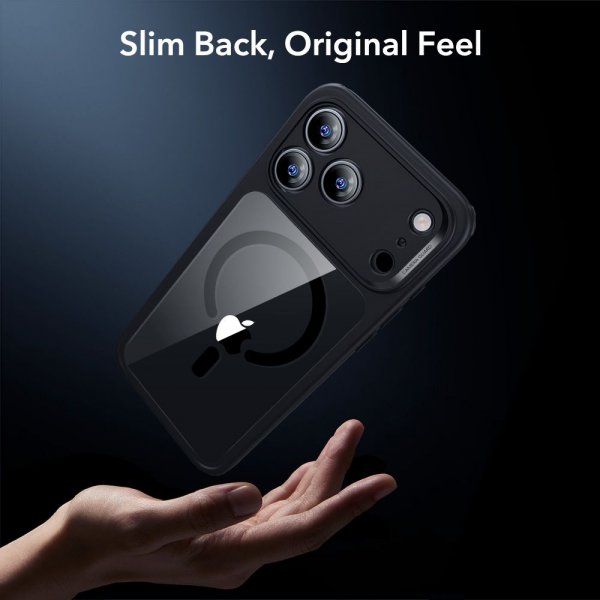 ESR iPhone 17 Pro Max Cover og Skærmbeskyttelse Classic Hybrid MagSafe Sæt Sort Gennemsigtig