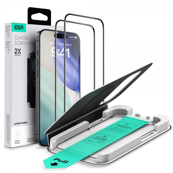 ESR iPhone 17 Pro Max Skærmbeskyttelse UltraFit 2-pak