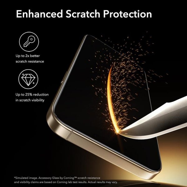 ESR iPhone 17 Pro Skærmbeskytter UltraFit Armorite