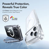 ESR iPhone 17 Pro Max Cover Classic Hybrid Kickstand MagSafe Transparent