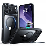 ESR iPhone 17 Pro Max Cover Classic Hybrid Kickstand MagSafe Sort Transparent