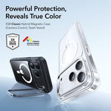 ESR iPhone 17 Pro Max Cover Classic Hybrid Kickstand MagSafe Sort Transparent