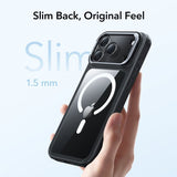 ESR iPhone 17 Pro Max Cover Classic Hybrid Kickstand MagSafe Sort Transparent