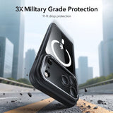 ESR iPhone 17 Pro Max Cover Classic Hybrid Kickstand MagSafe Sort Transparent