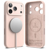 Ringke iPhone 17 Pro Max Cover Silikone Magnetic Pink Sand